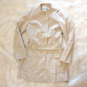 Waterproof Belted Trench Coat Peacoat